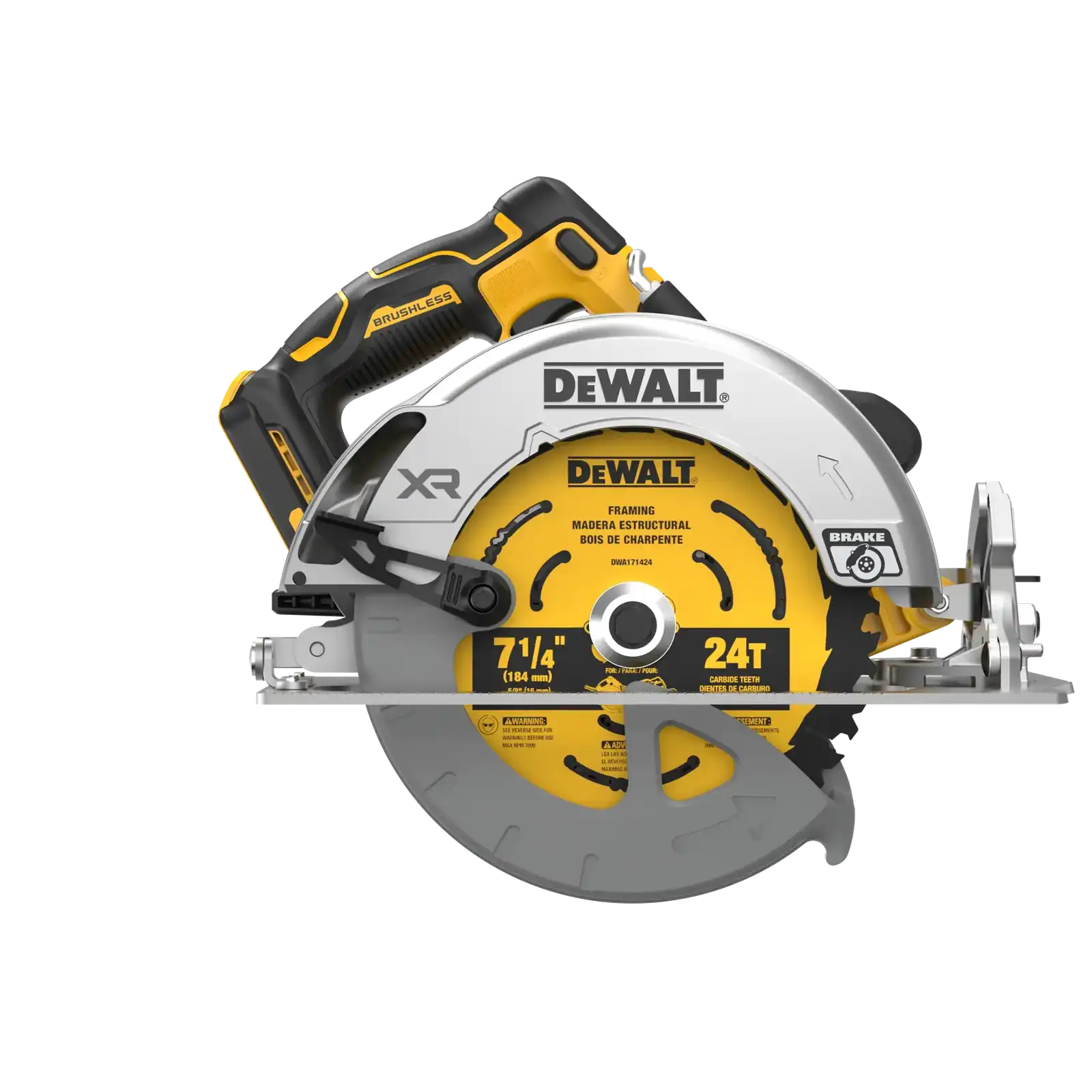 DeWalt 20V MAX XR Brushless Cordless 7-1/4 in. Circular Saw (DCS590B, bare tool)