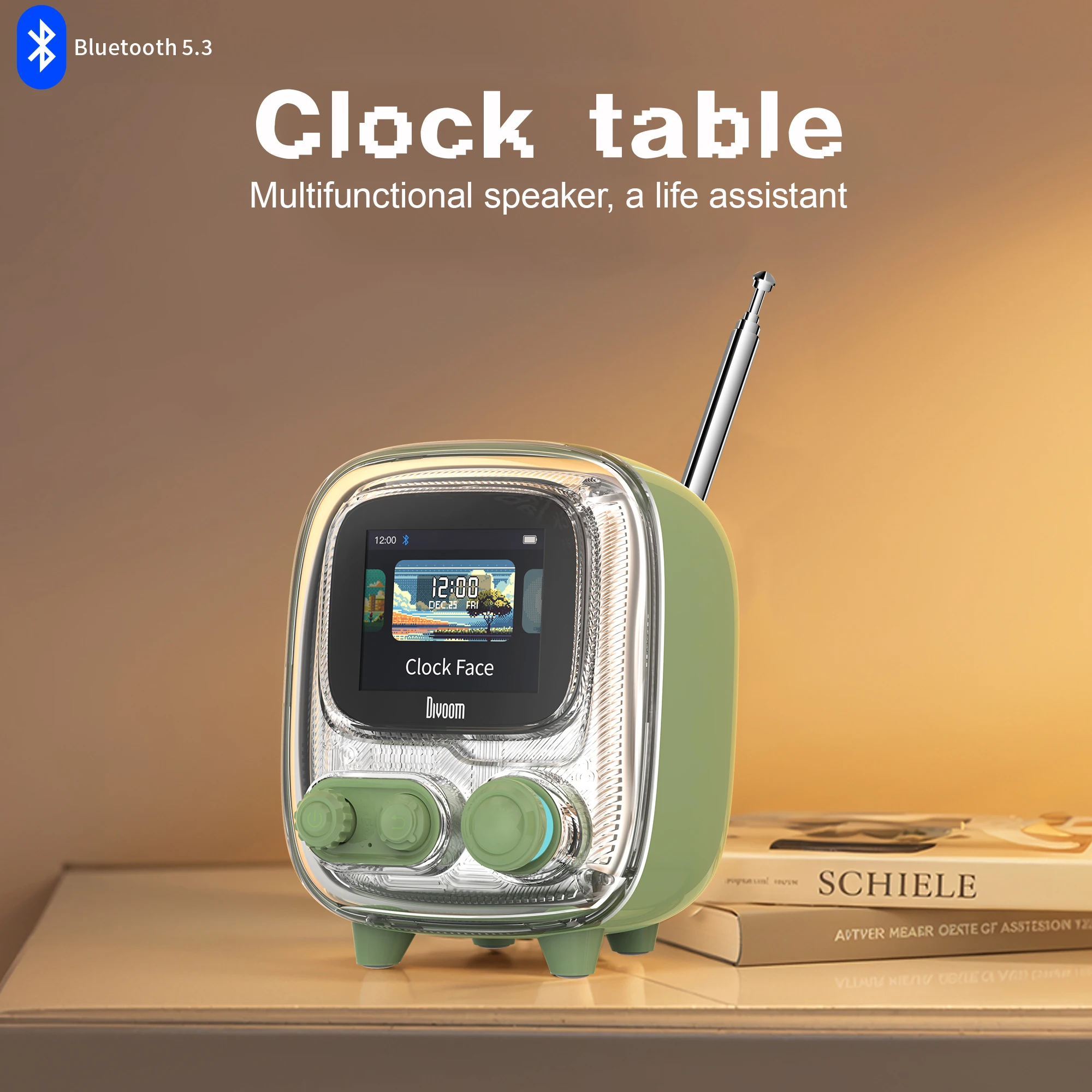 Divoom Tiivoo-2 Retro Pixel Bluetooth Speaker with Photo Album Display