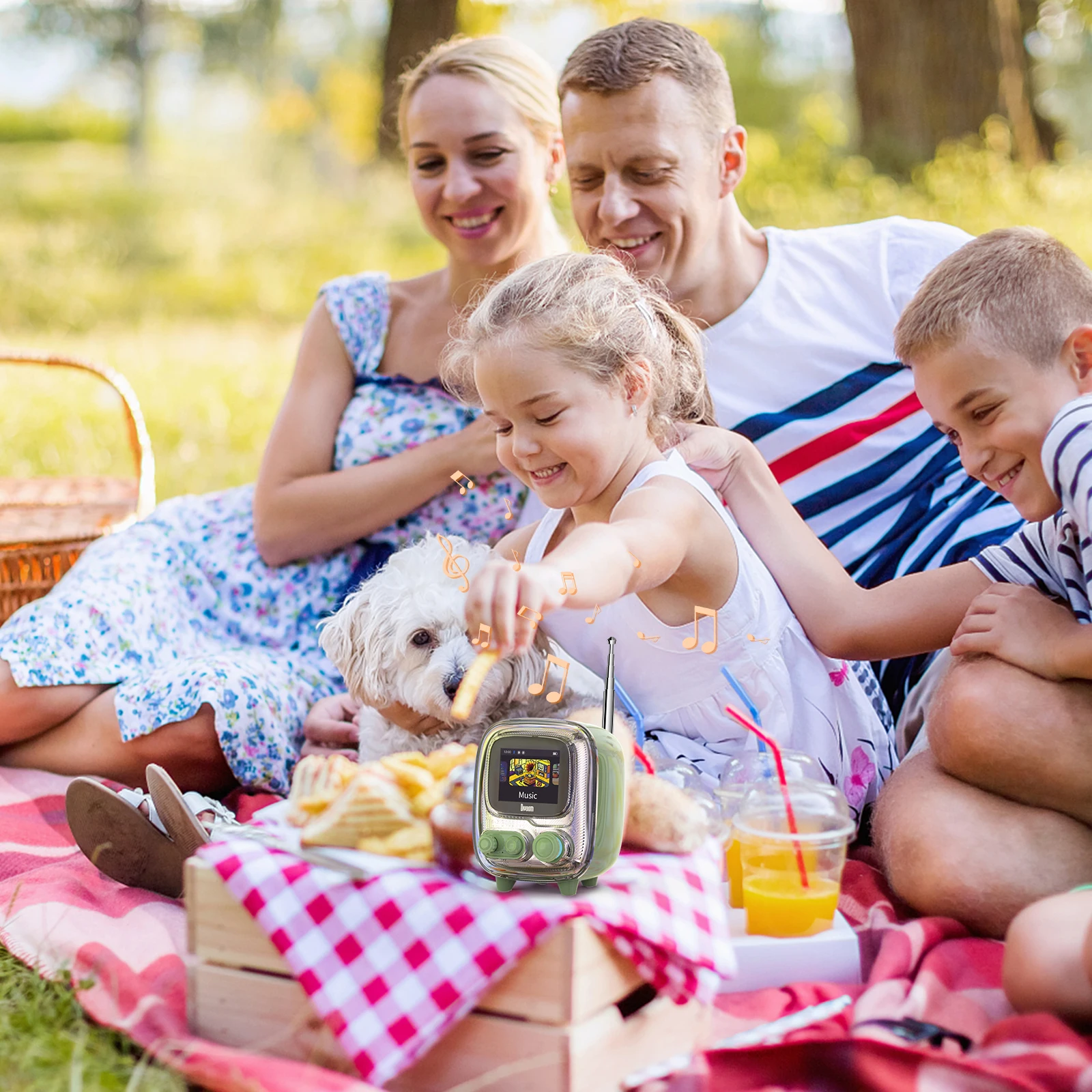 Divoom Tiivoo-2 Retro Pixel Bluetooth Speaker with Photo Album Display